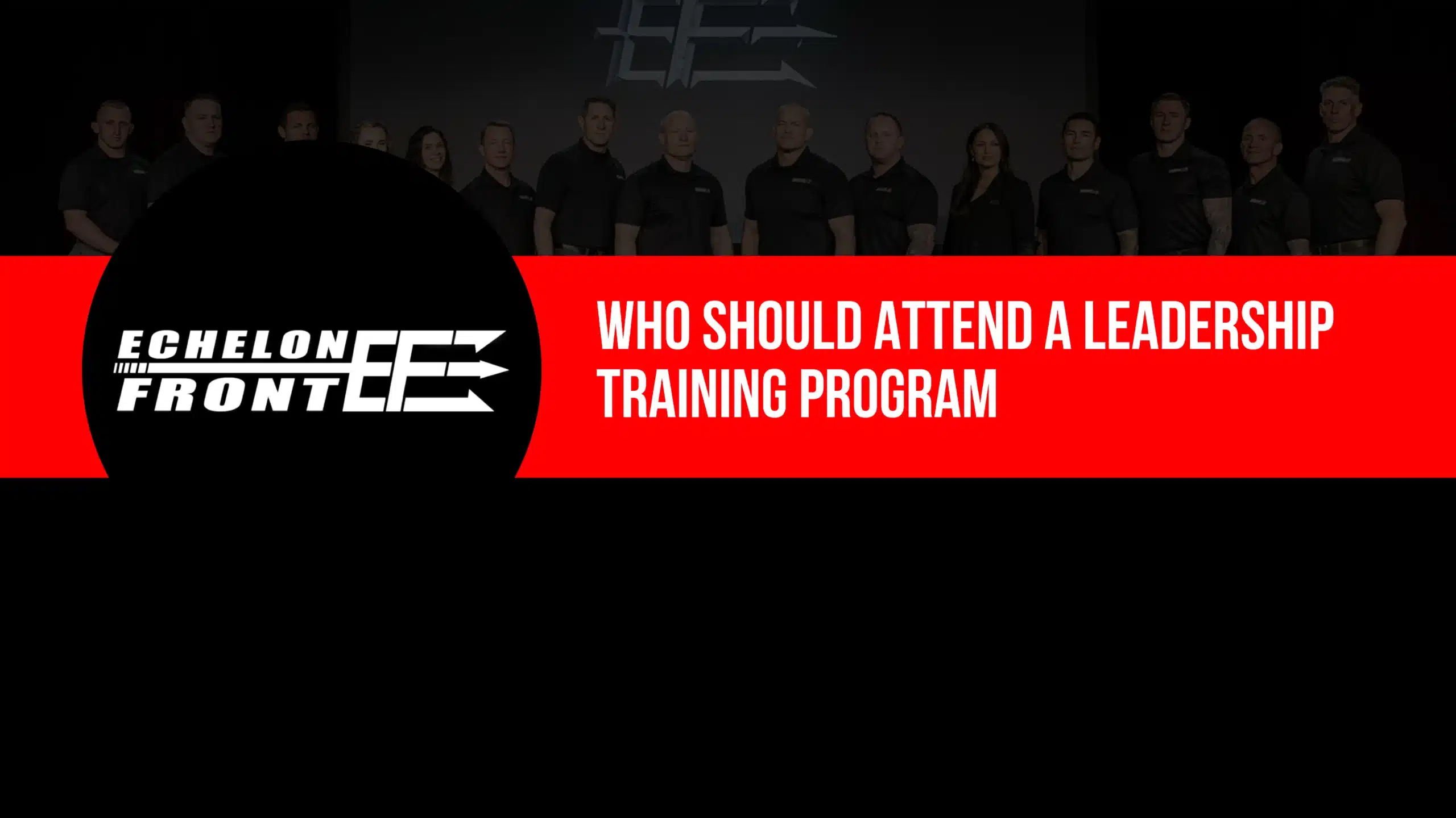Who Should Attend A Leadership Training Program